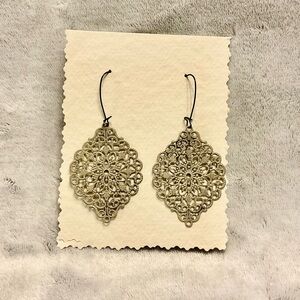Intricate Silver Dangle Earrings